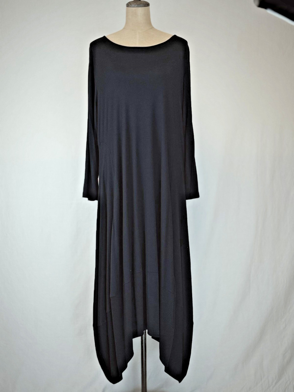 COMFY USA Black Balloon Maxi Dress Modal Womens 1X #50179